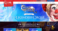 Desktop Screenshot of cirque-holiday.com